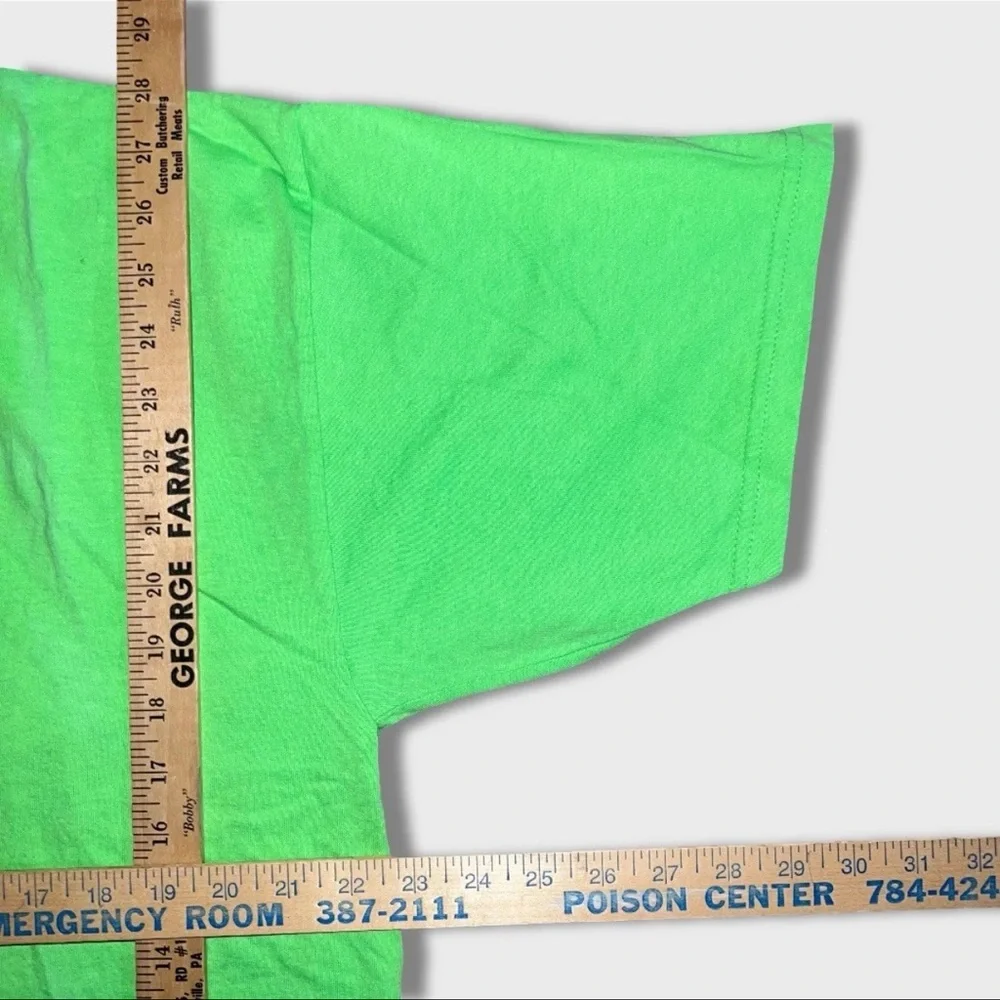 VTG Bubblicious Bubble Gum T Shirt Mens XL Green Y2K Advertising 100% Cotton - Picture 5 of 5